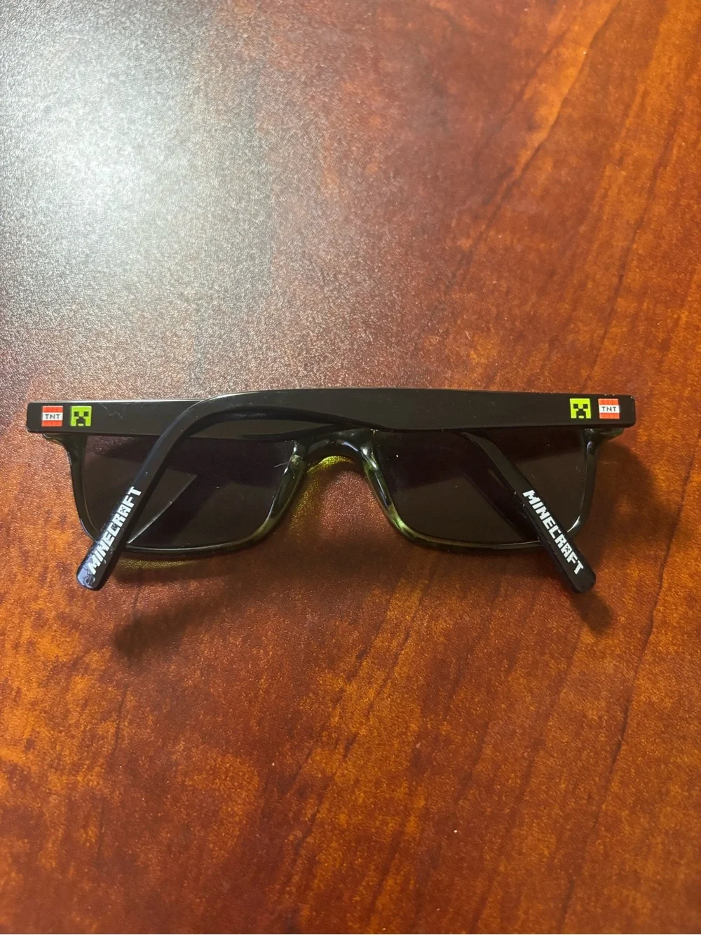Minecraft Creeper TNT Youth Sunglasses Official Mojang Black Green 46-16-125